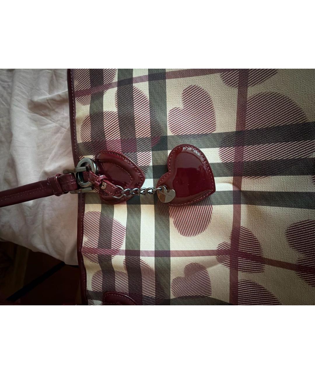 BURBERRY Красная сумка через плечо, фото 5