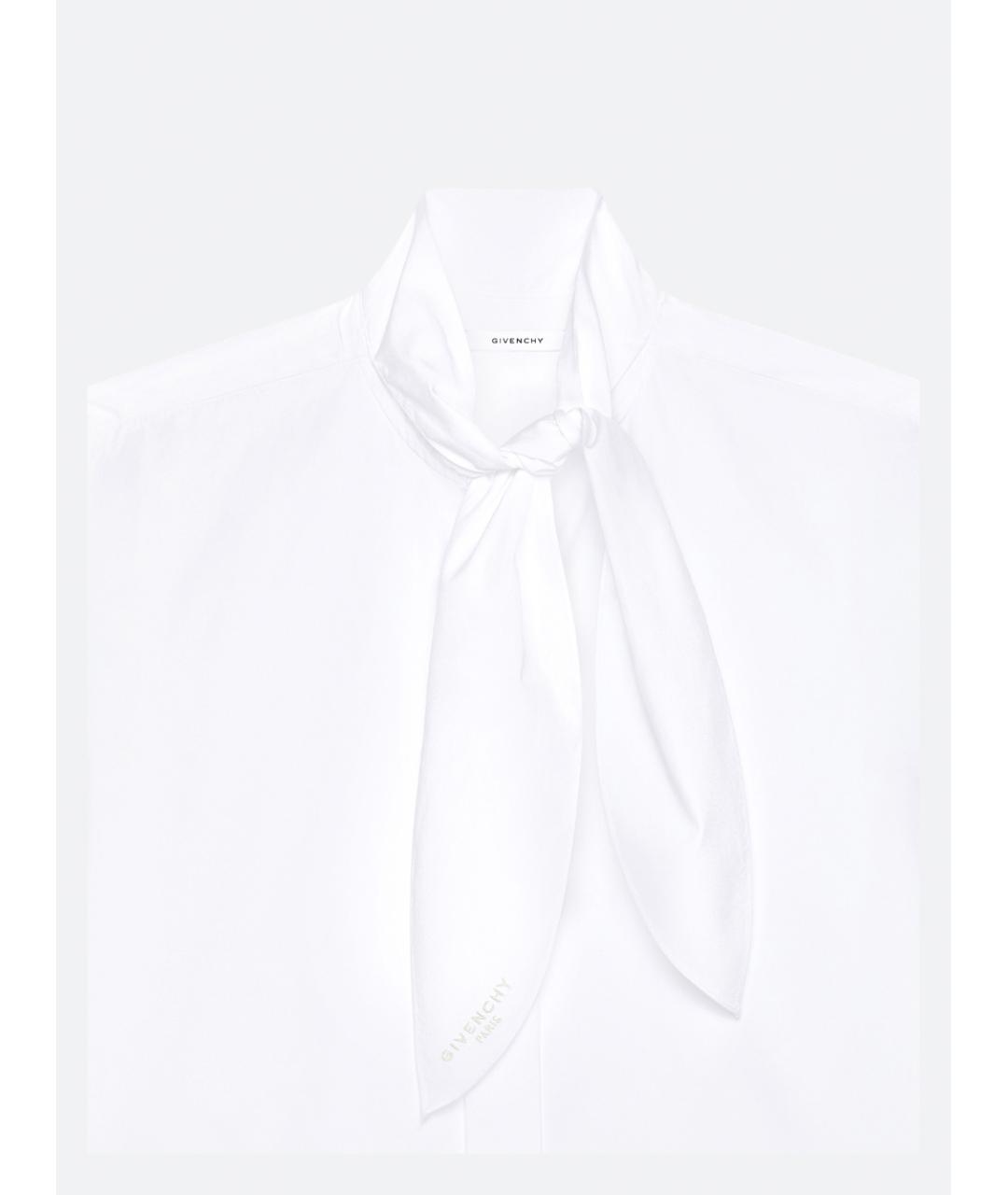 GIVENCHY Белая хлопковая блузы, фото 4