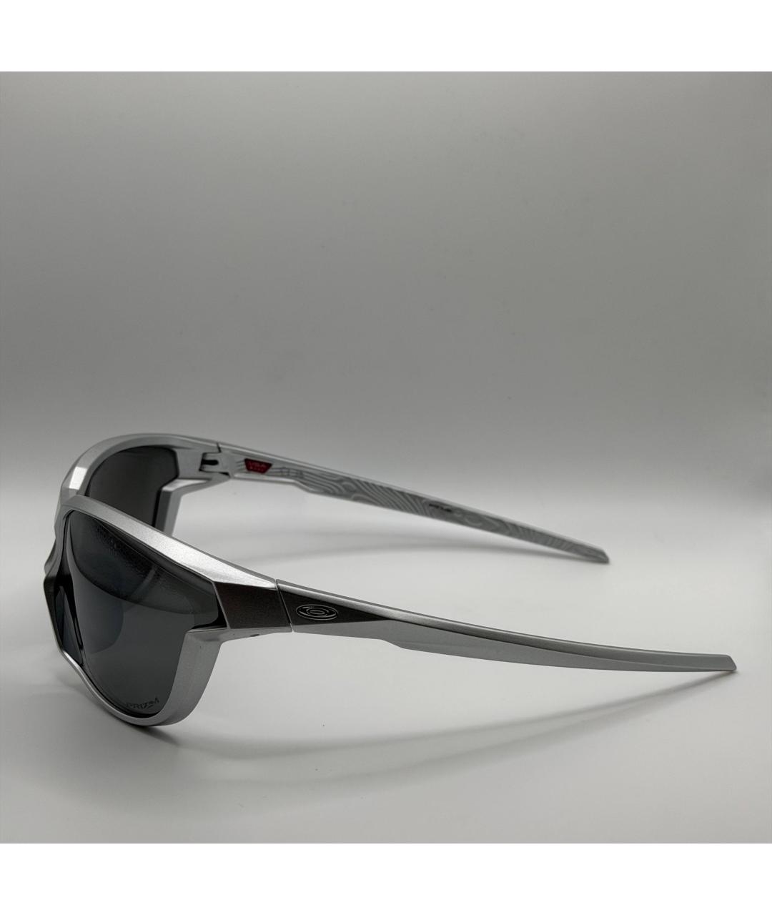 OAKLEY Серые пластиковые солнцезащитные очки, фото 3