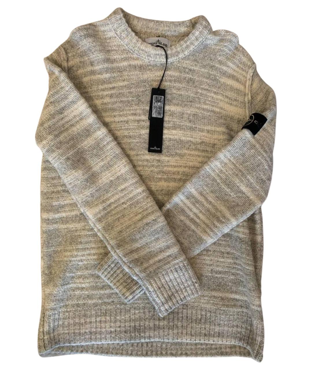 STONE ISLAND Белый шерстяной джемпер / свитер, фото 1