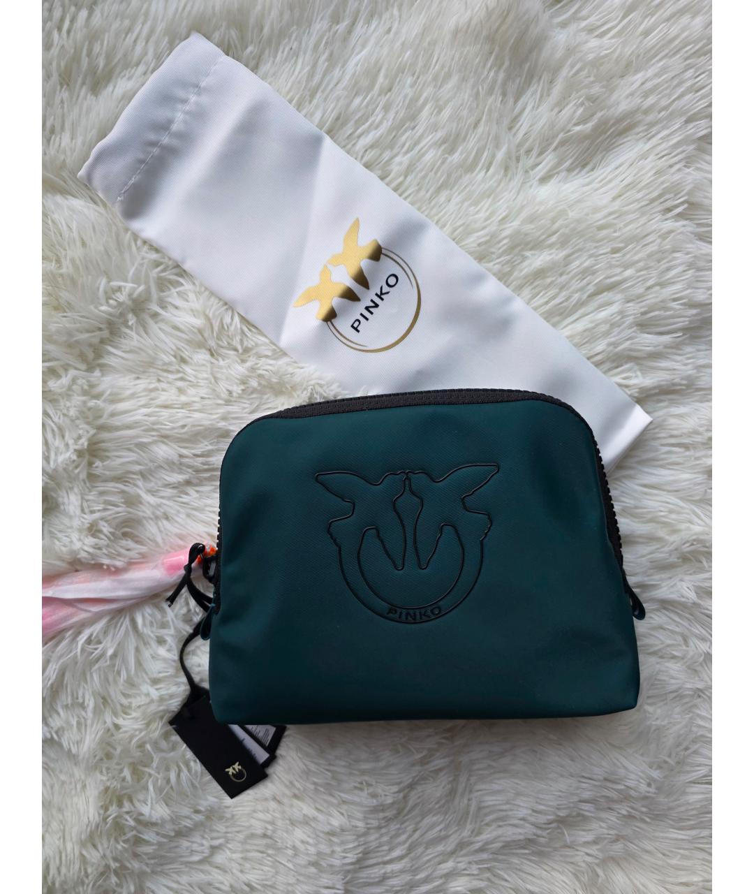 PINKO Бирюзовая косметичка, фото 9
