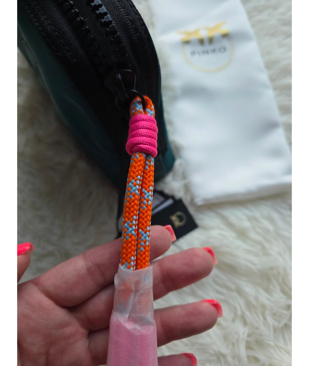 PINKO Бирюзовая косметичка, фото 7