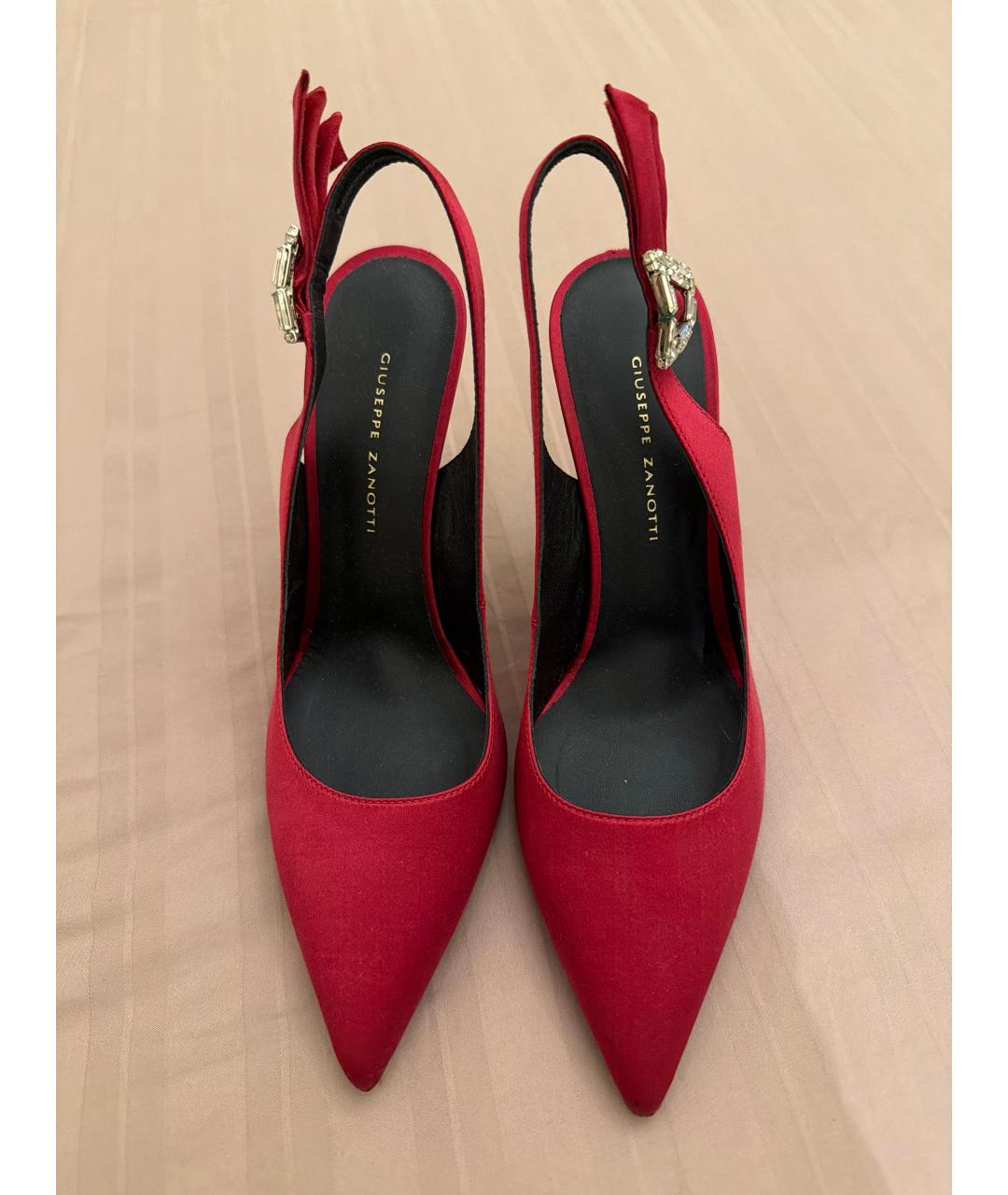 GIUSEPPE ZANOTTI DESIGN Красные текстильные туфли, фото 2