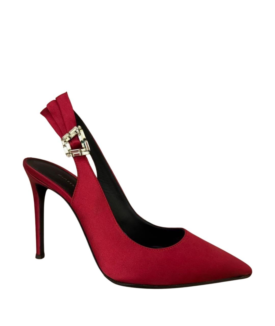 GIUSEPPE ZANOTTI DESIGN Красные текстильные туфли, фото 1
