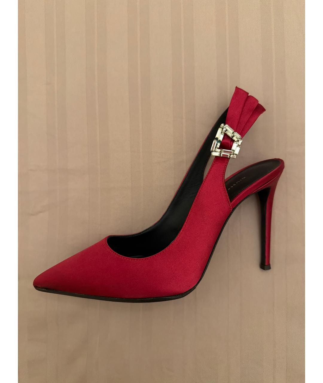 GIUSEPPE ZANOTTI DESIGN Красные текстильные туфли, фото 6