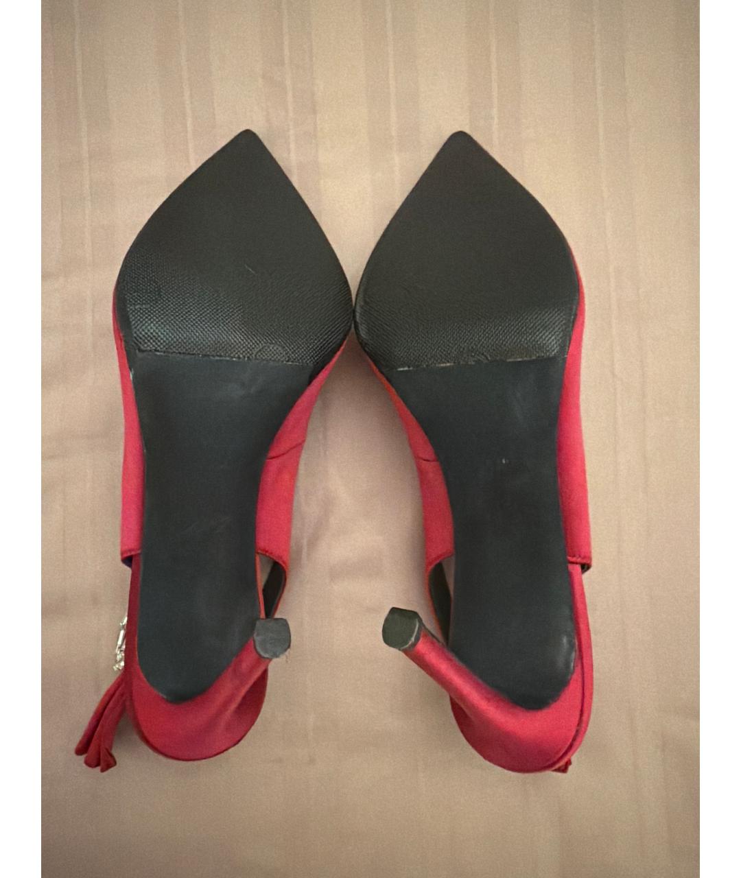 GIUSEPPE ZANOTTI DESIGN Красные текстильные туфли, фото 5