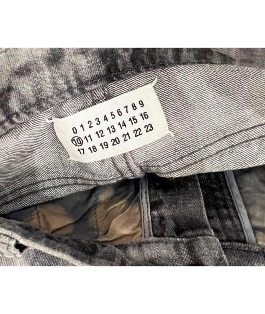 MAISON MARGIELA Серые хлопковые джинсы скинни, фото 4