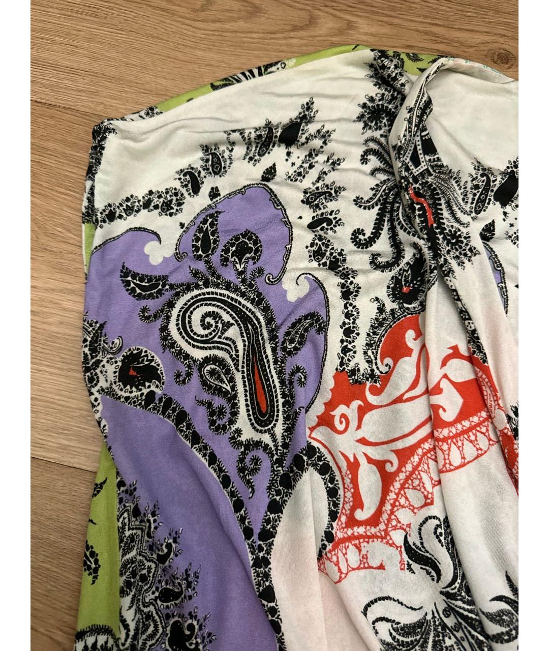 ETRO Мульти шелковое повседневное платье, фото 2