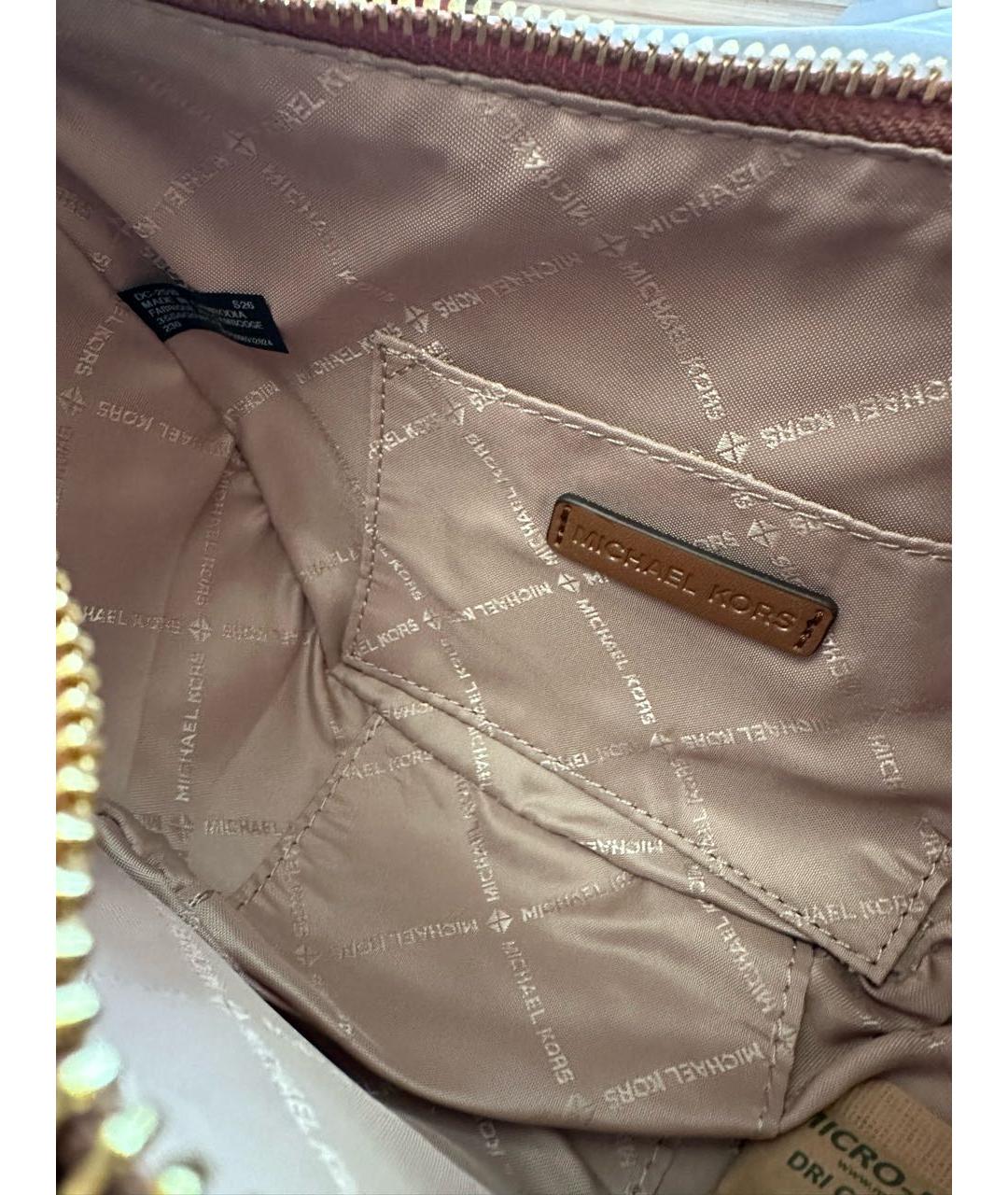MICHAEL MICHAEL KORS Коричневая сумка через плечо из искусственной кожи, фото 4