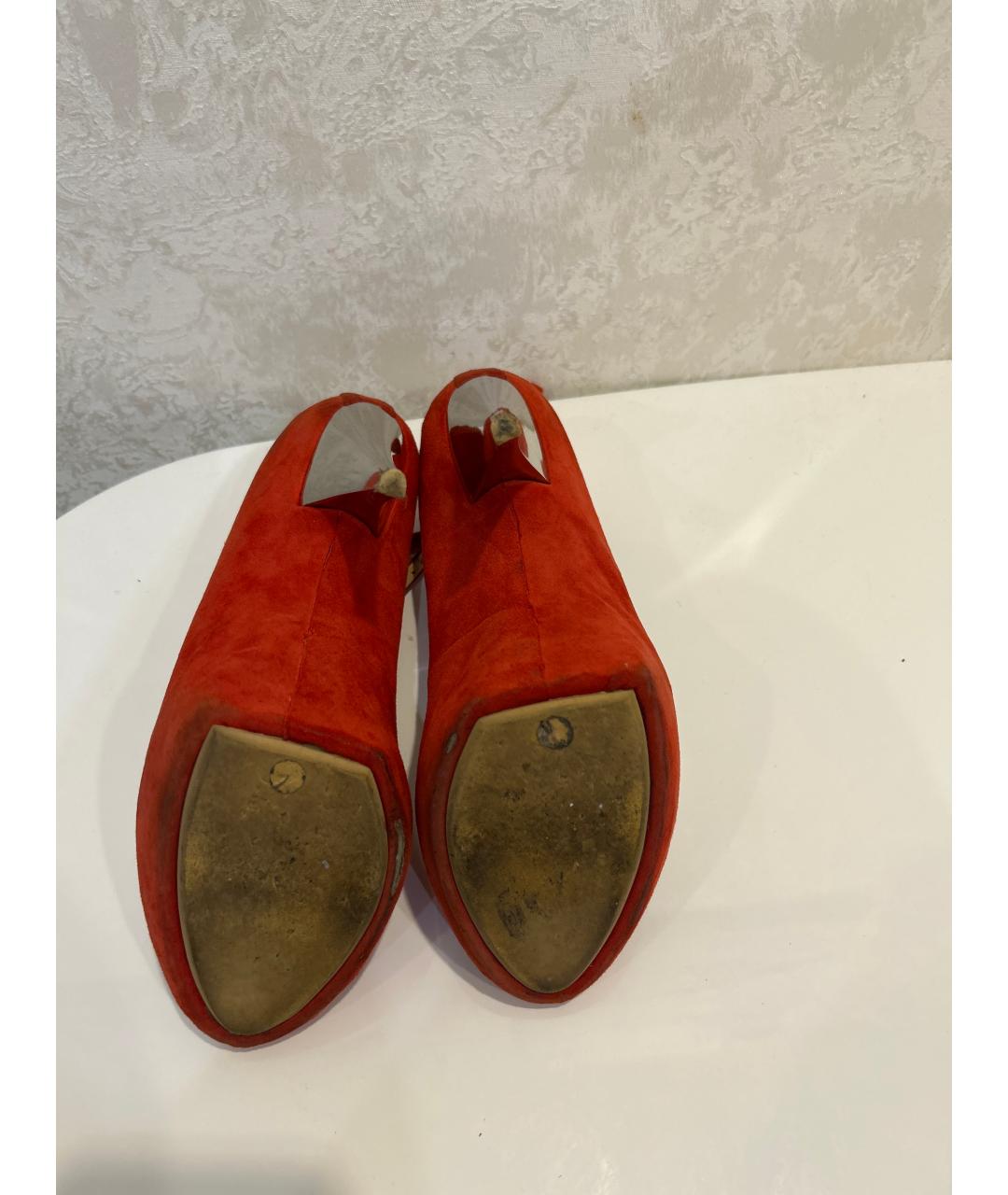 GIUSEPPE ZANOTTI DESIGN Красные замшевые туфли, фото 5