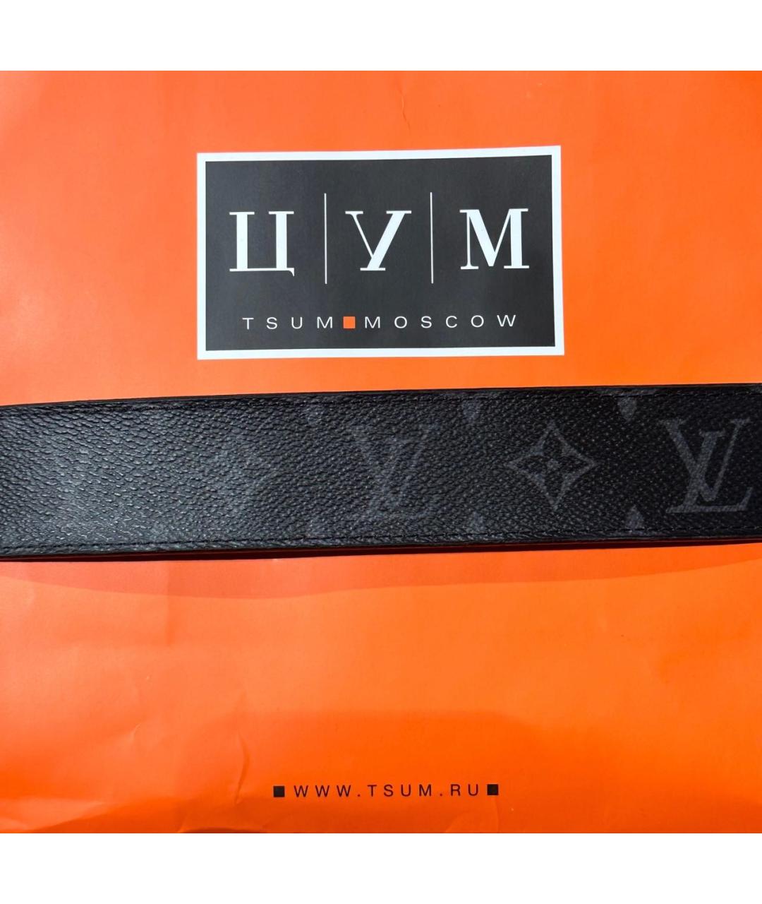 LOUIS VUITTON Черный ремень, фото 3