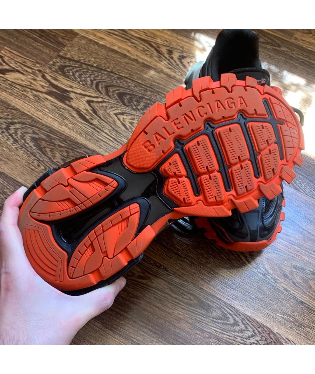 BALENCIAGA Черные низкие кроссовки / кеды, фото 5
