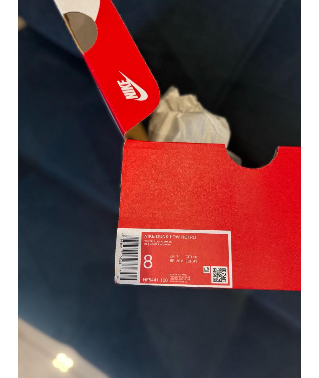 NIKE Черные кожаные кеды, фото 5