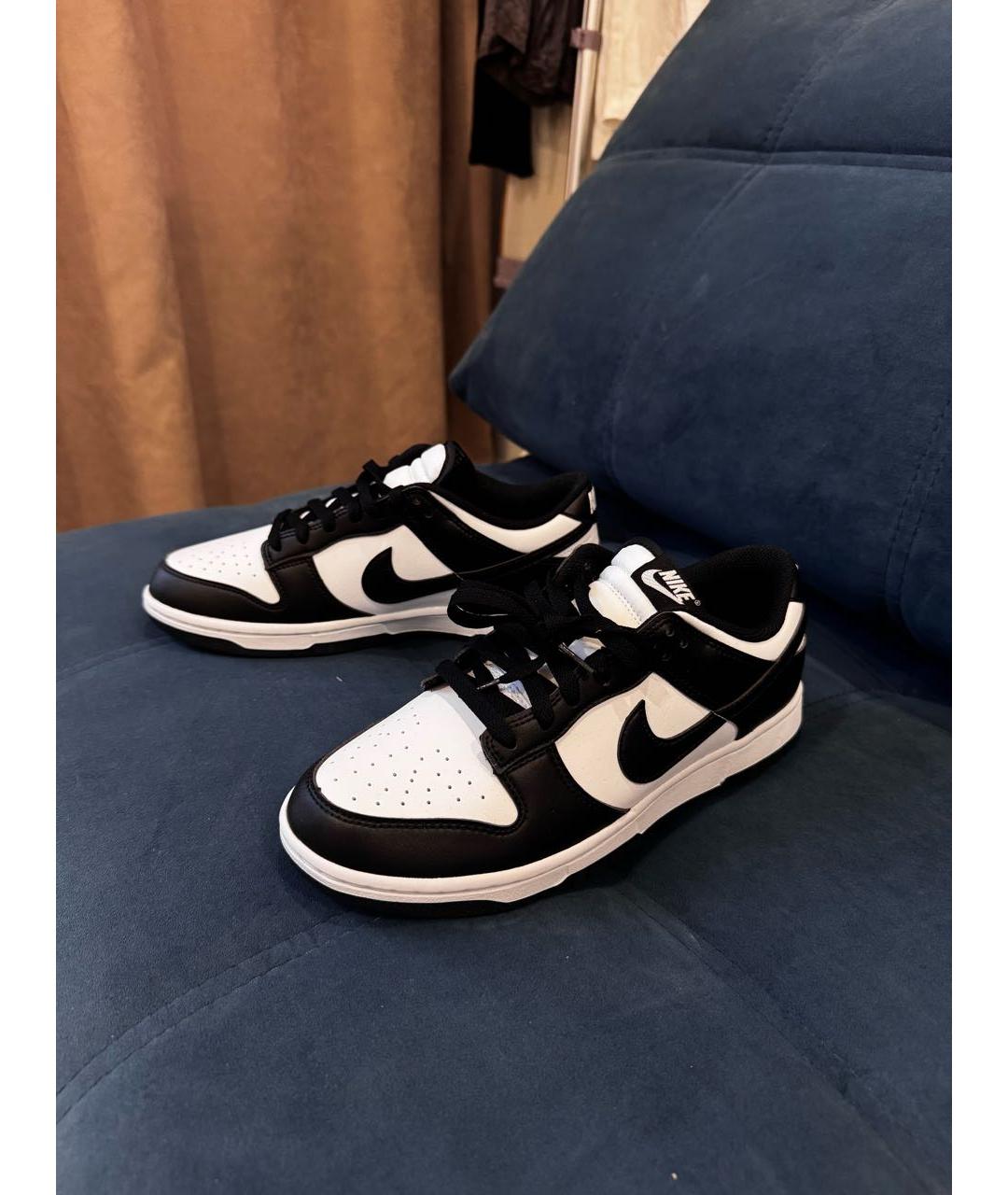 NIKE Черные кожаные кеды, фото 4