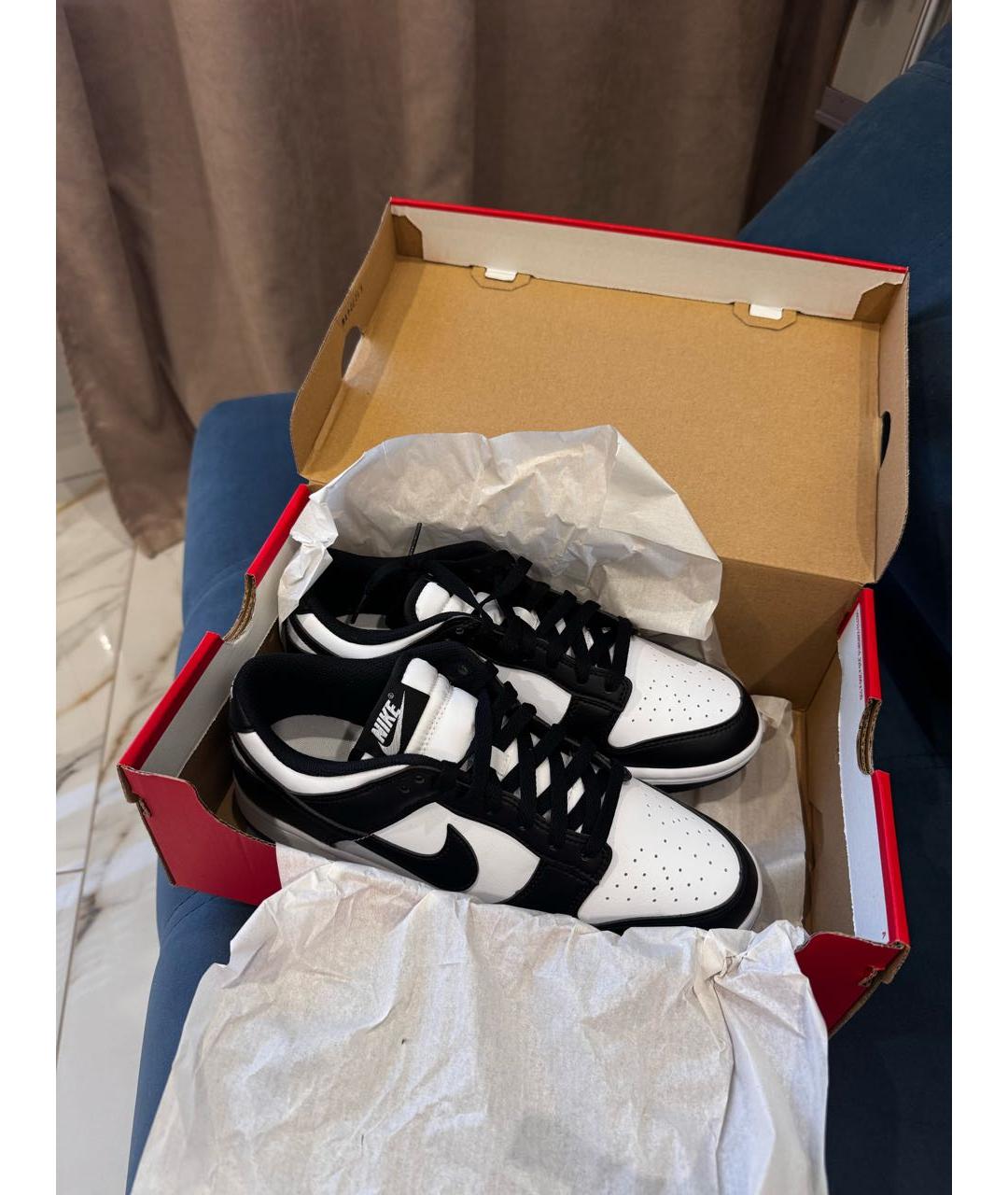 NIKE Черные кожаные кеды, фото 7