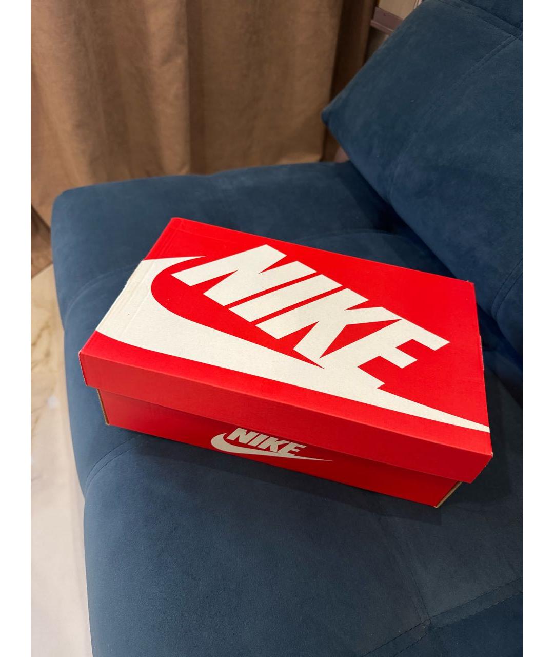 NIKE Черные кожаные кеды, фото 8