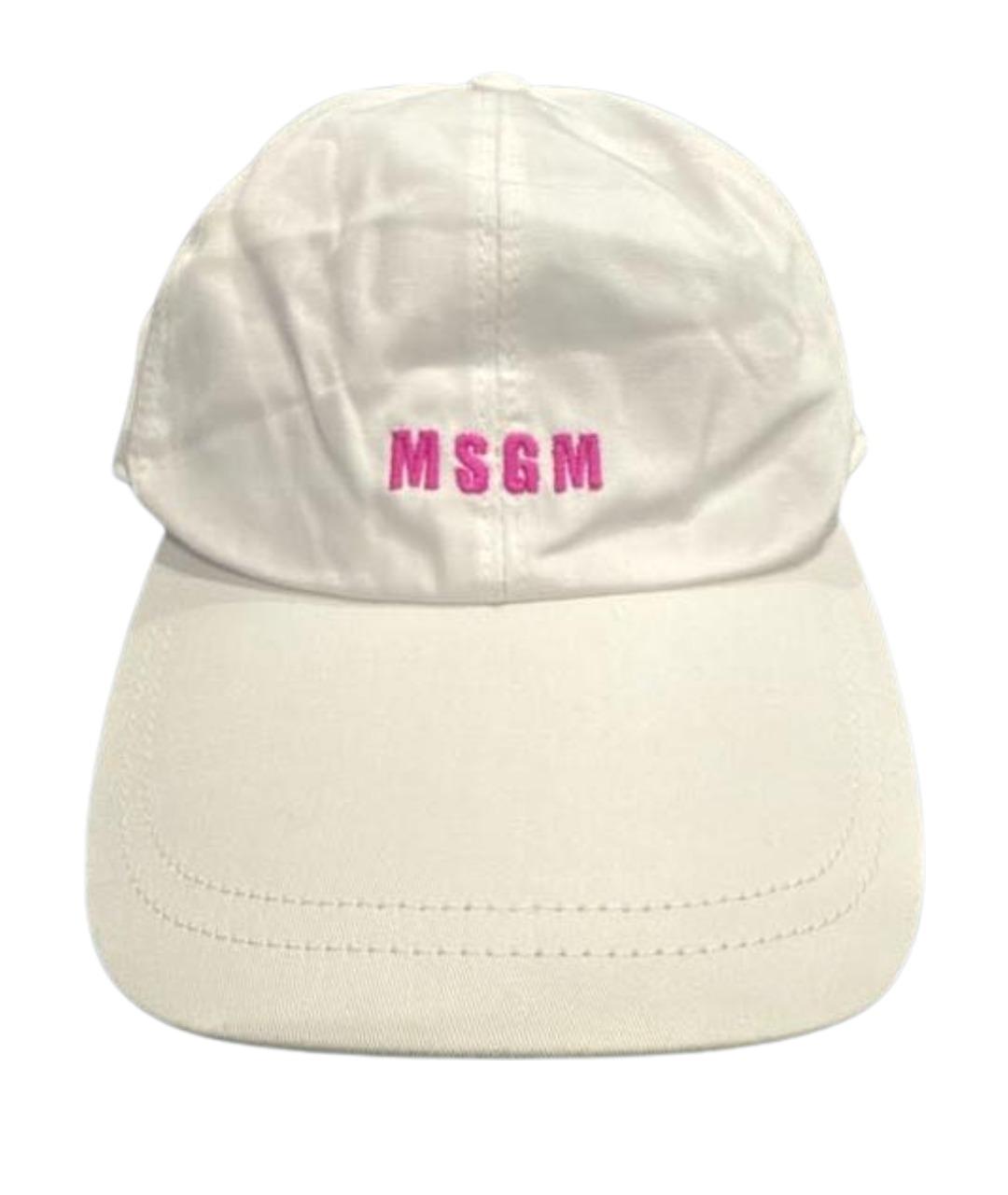 MSGM Белая кепка, фото 1