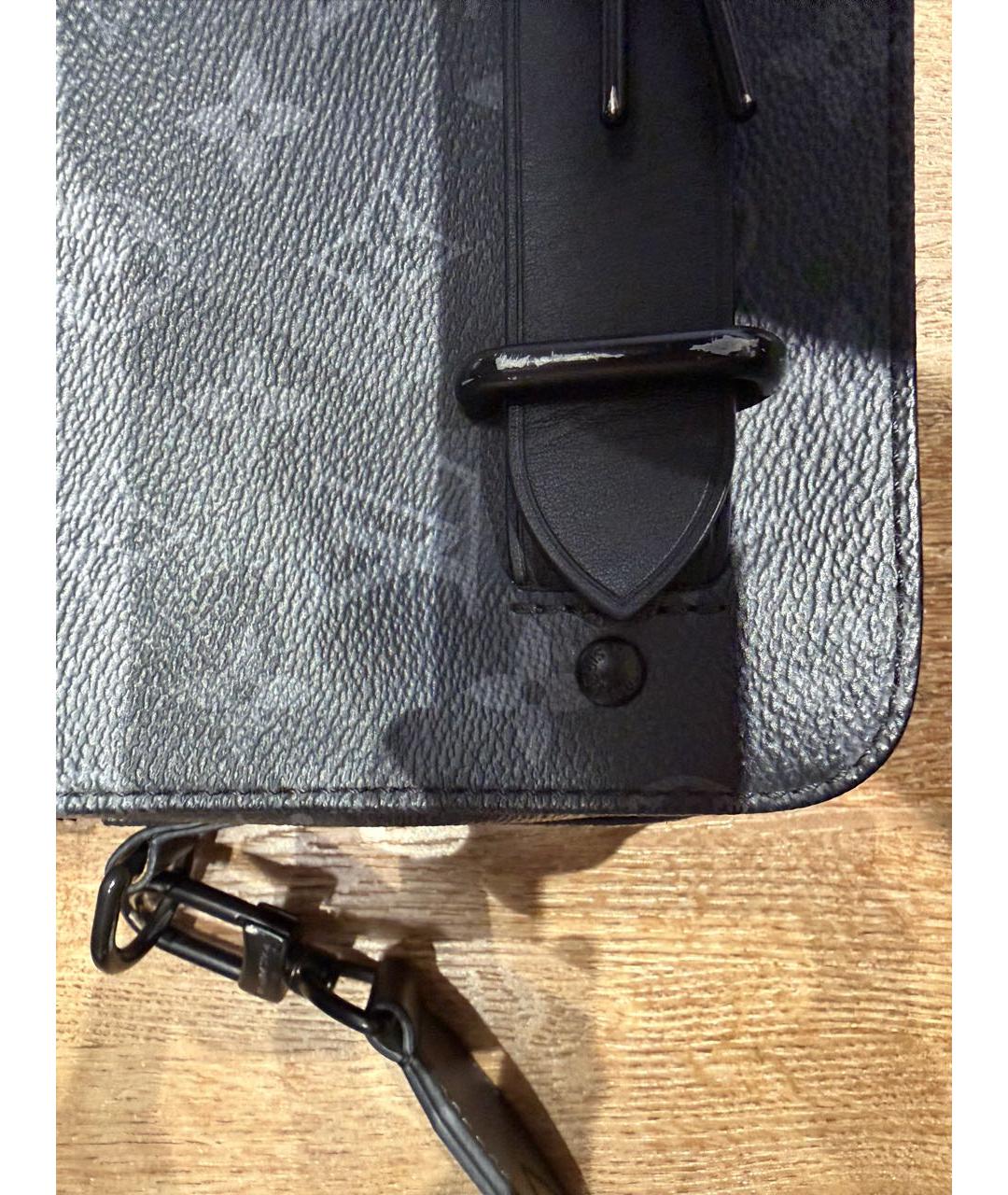 LOUIS VUITTON Черная сумка на плечо, фото 6