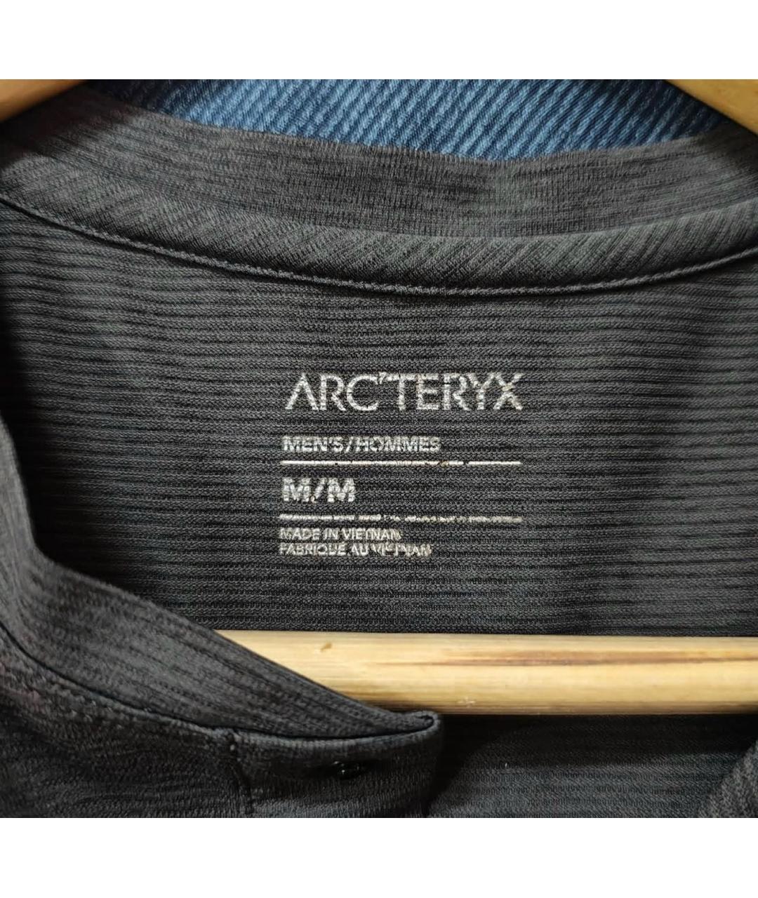 ARCTERYX Серая хлопко-полиэстеровая футболка, фото 3