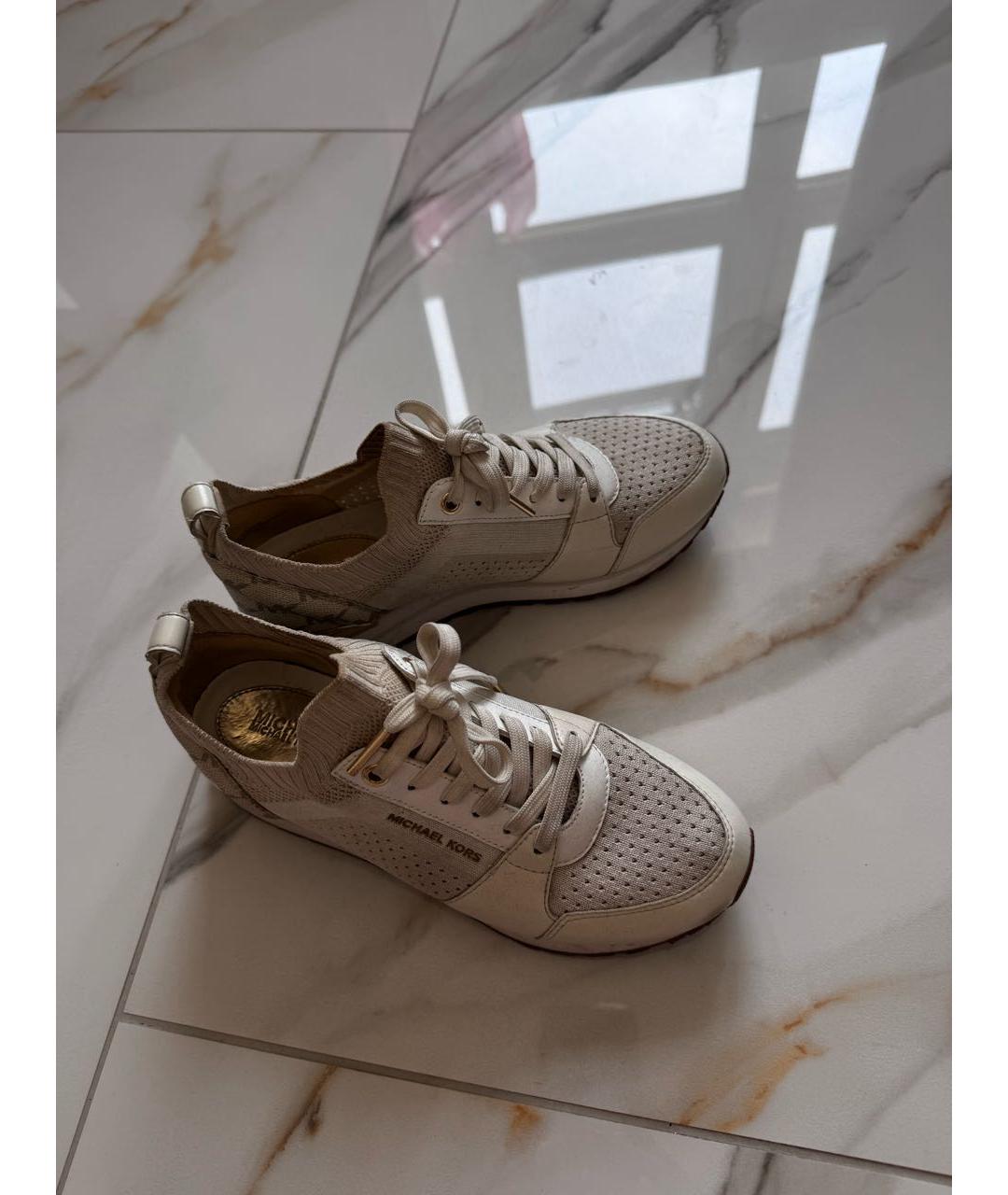 MICHAEL KORS Бежевые кроссовки, фото 6