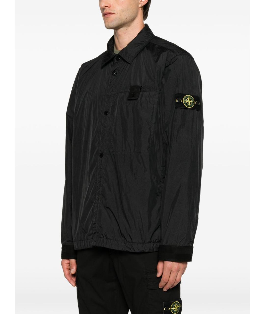 STONE ISLAND Черная полиамидовая куртка, фото 4
