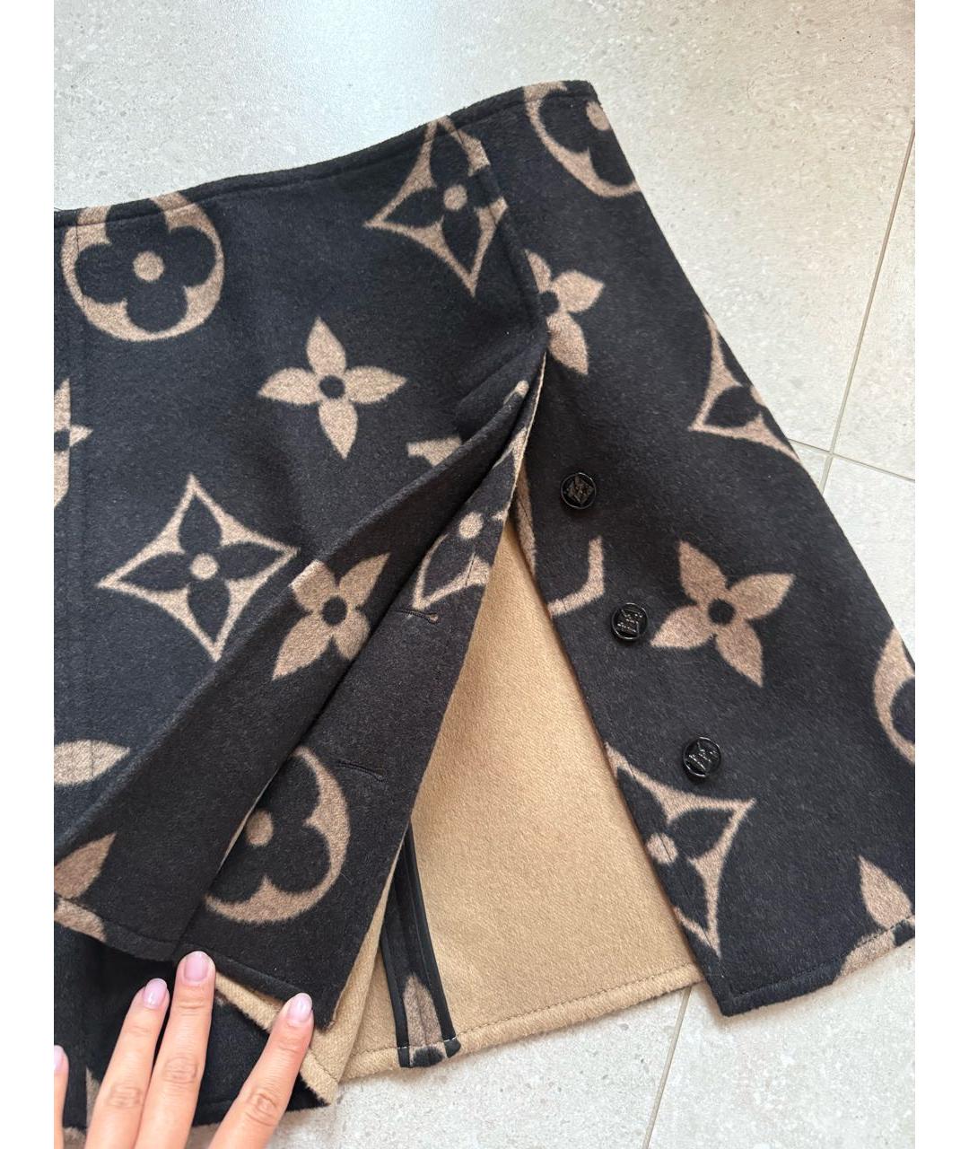 LOUIS VUITTON Мульти шерстяная юбка мини, фото 3