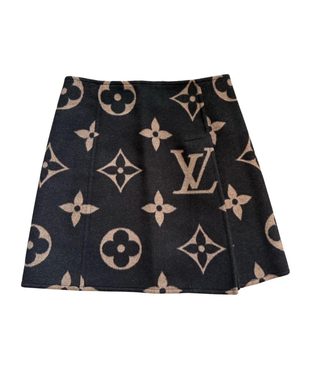LOUIS VUITTON Мульти шерстяная юбка мини, фото 1