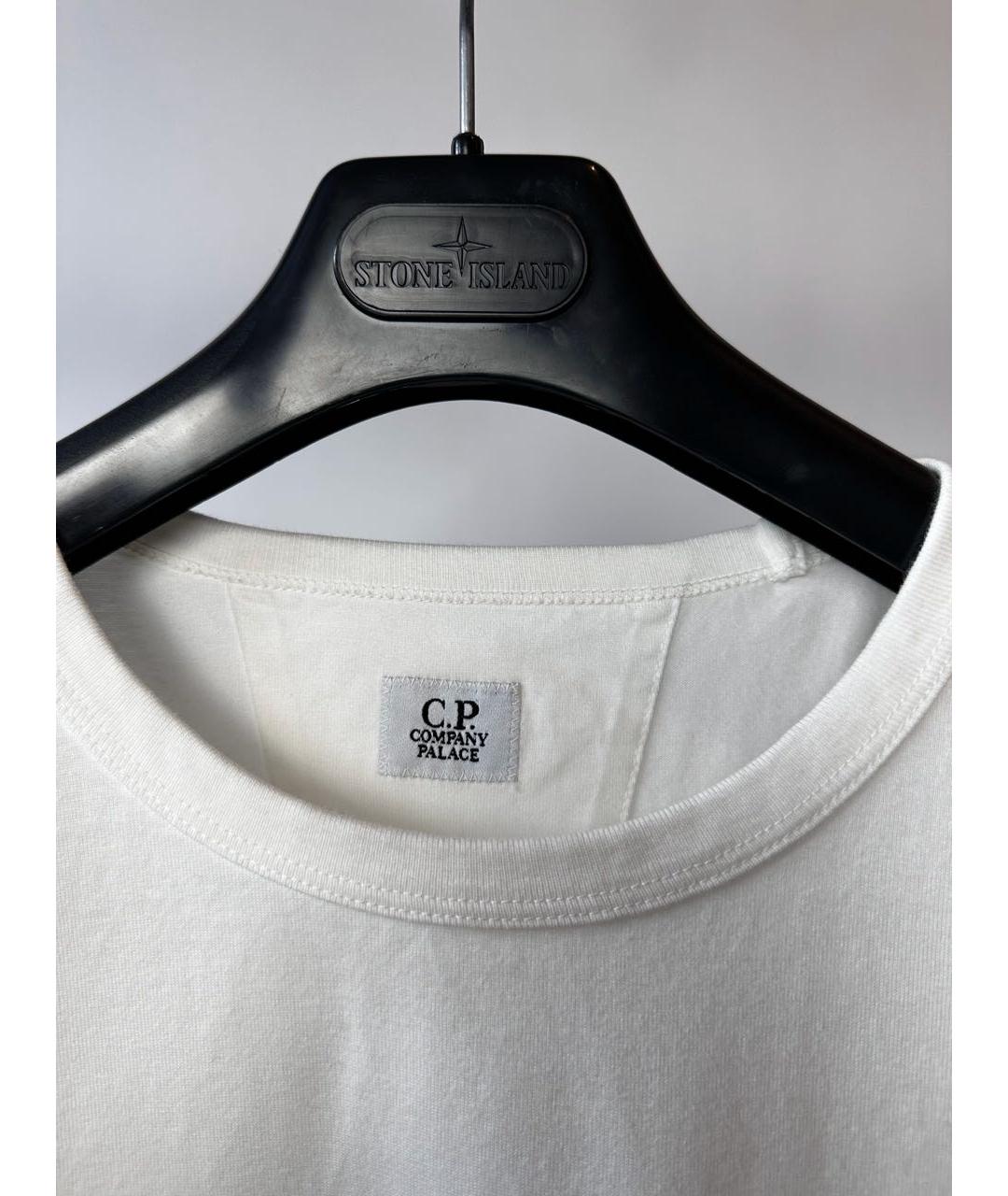 CP COMPANY Белая хлопковая футболка, фото 5