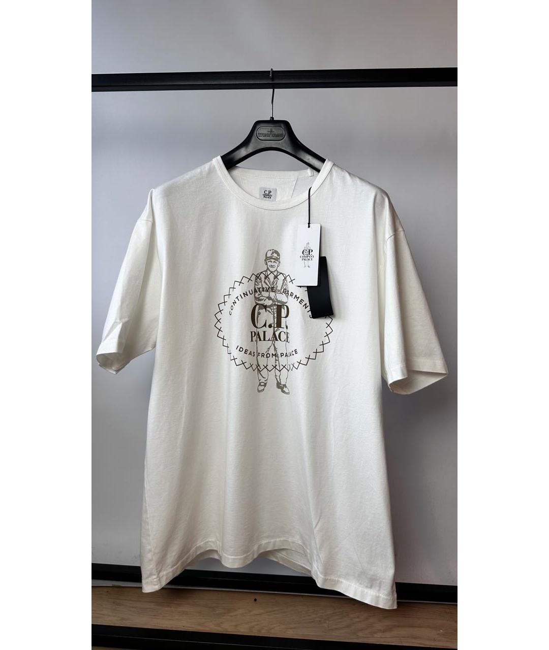 CP COMPANY Белая хлопковая футболка, фото 9
