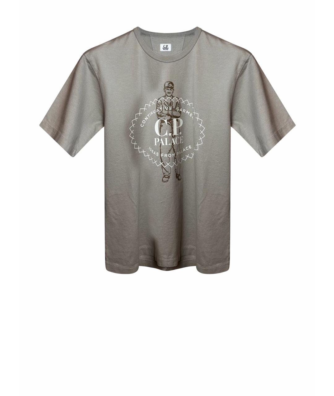 CP COMPANY Бежевая хлопковая футболка, фото 1