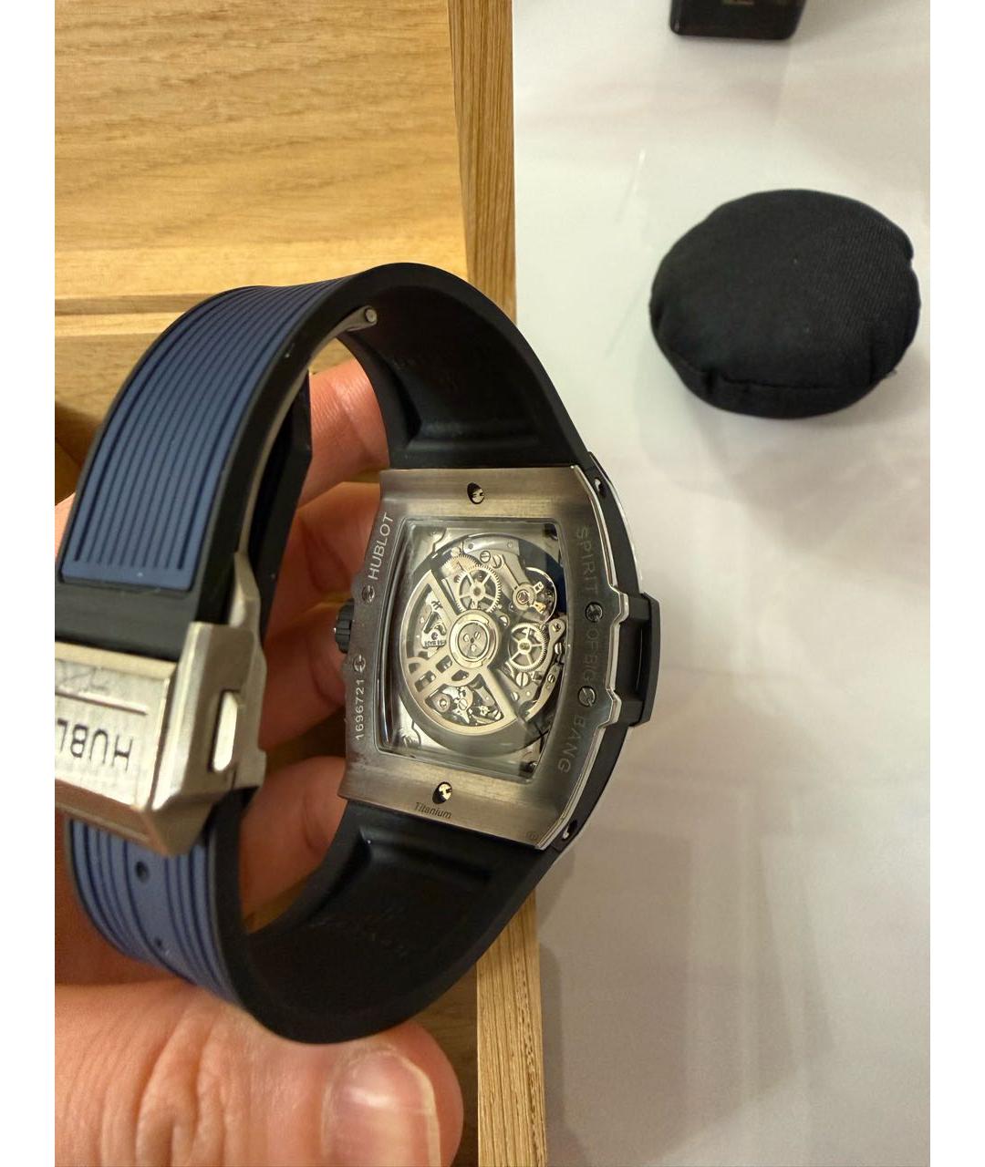 HUBLOT Синие титановые часы, фото 2