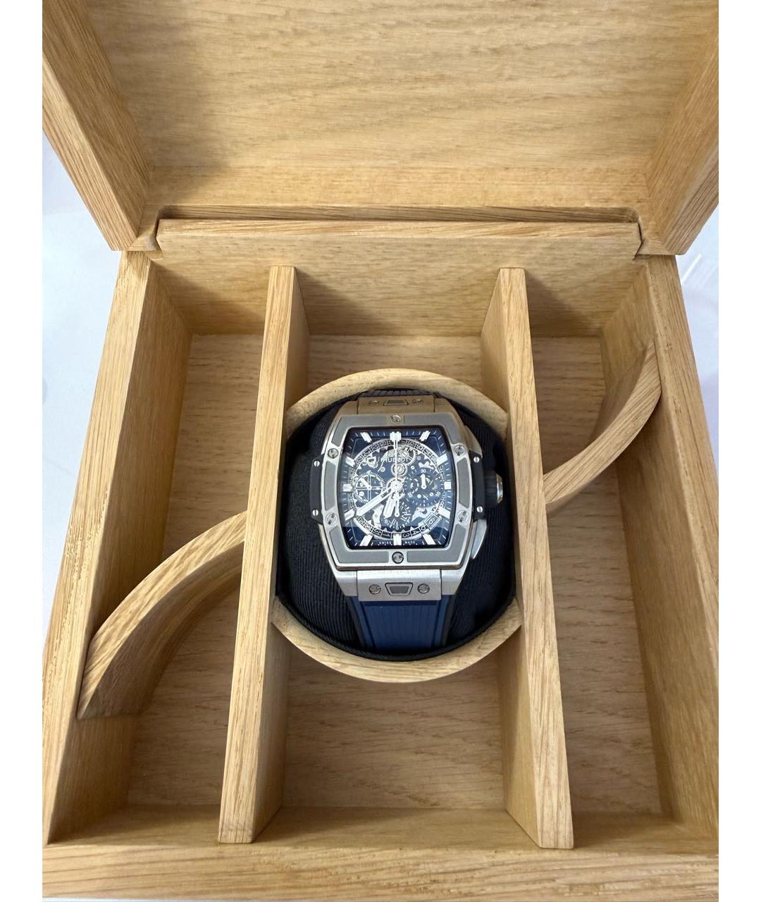 HUBLOT Синие титановые часы, фото 5