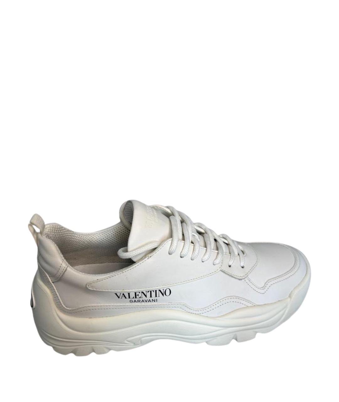 VALENTINO Белые кожаные кроссовки, фото 1