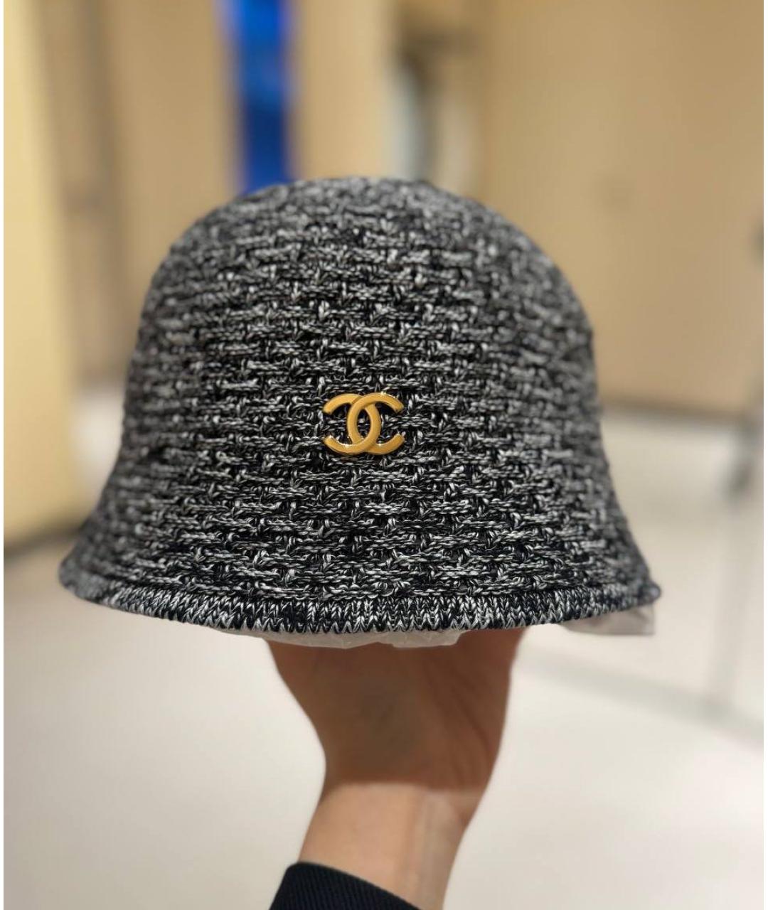 CHANEL Антрацитовая панама, фото 3