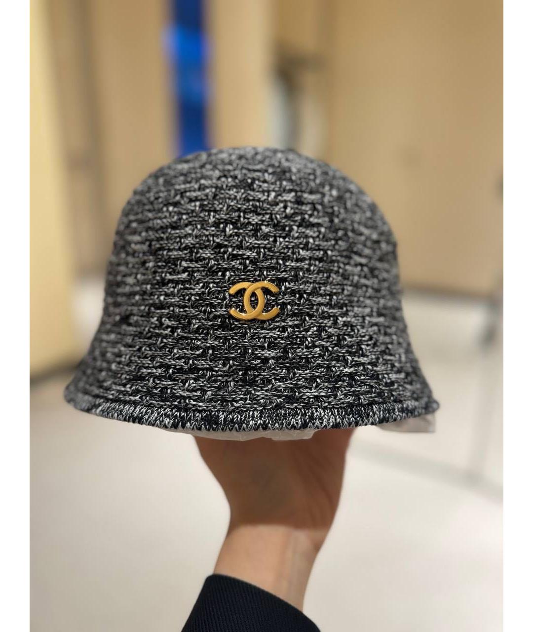CHANEL Антрацитовая панама, фото 2