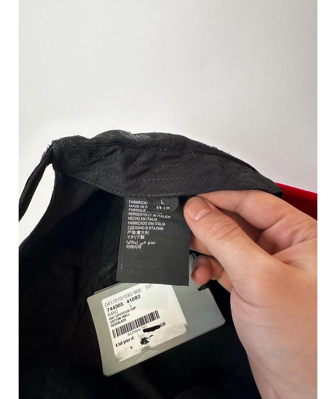 BALENCIAGA Красная хлопковая кепка, фото 8