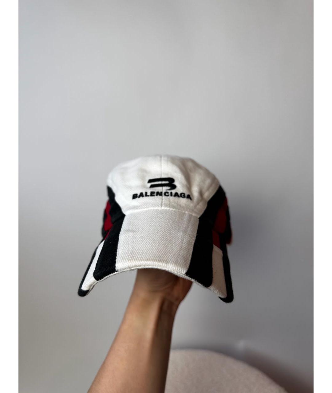 BALENCIAGA Белая хлопковая кепка, фото 9