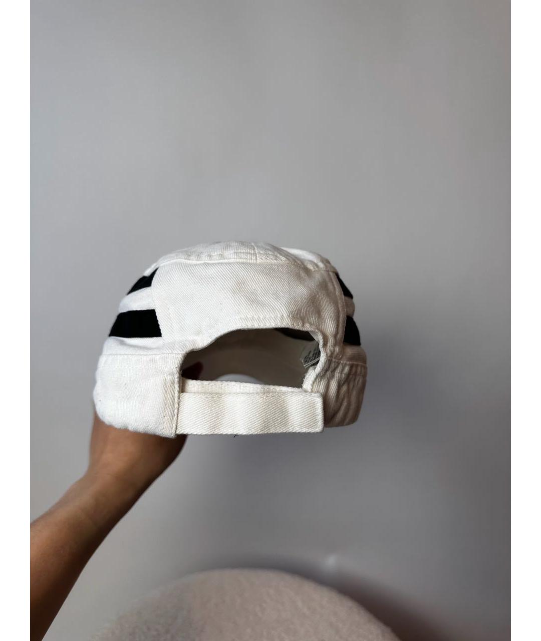 BALENCIAGA Белая хлопковая кепка, фото 4