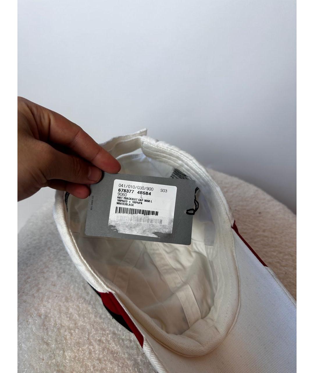 BALENCIAGA Белая хлопковая кепка, фото 7