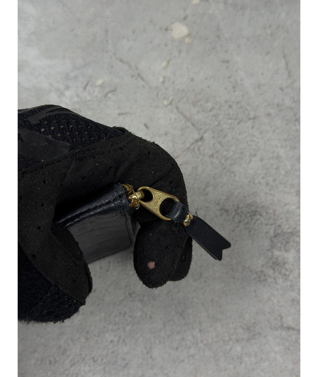 COMME DES GARÇONS Черный кожаный кошелек, фото 6