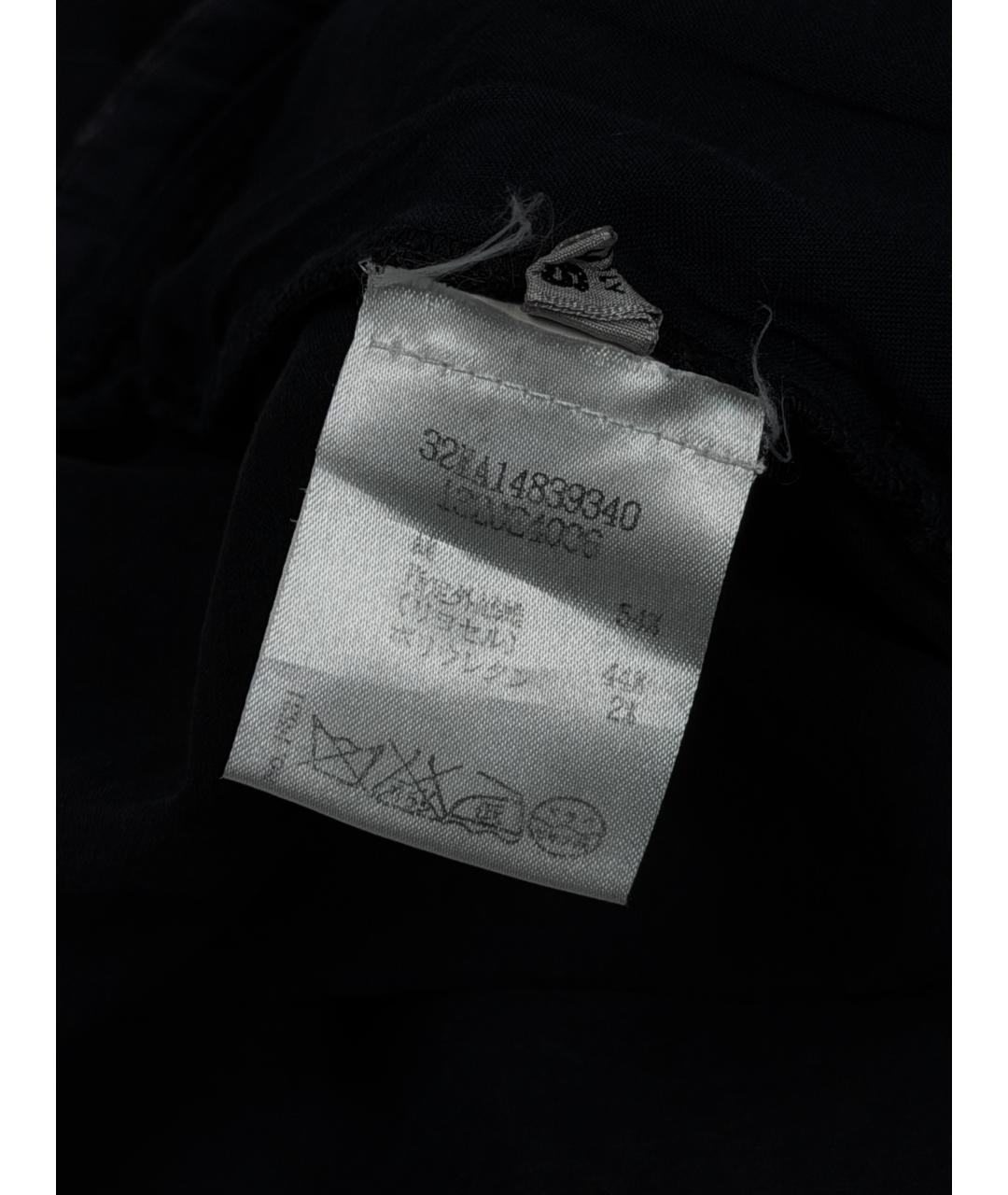 MM6 MAISON MARGIELA Черная хлопковая юбка миди, фото 7