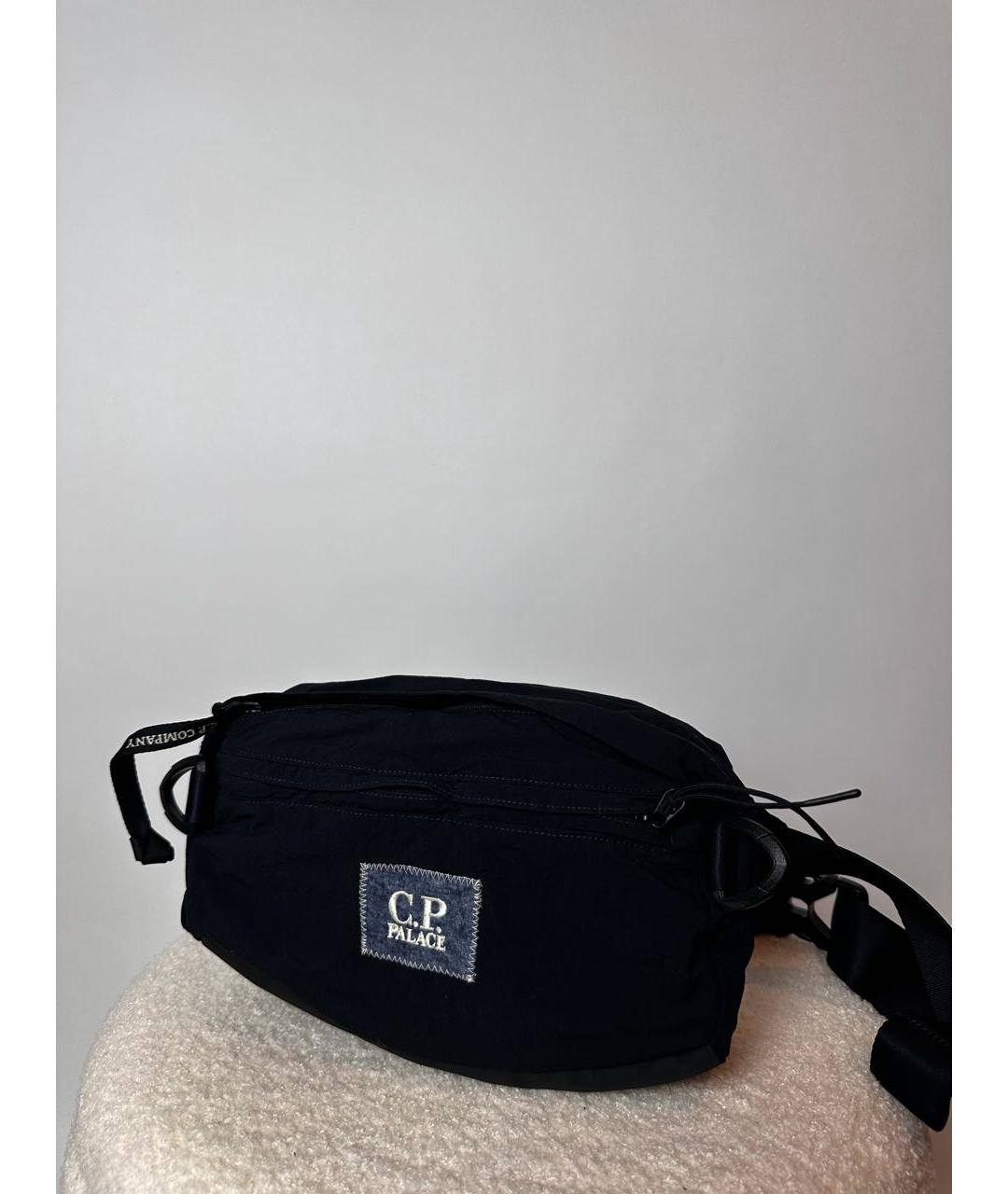 CP COMPANY Синяя хлопковая поясная сумка, фото 2