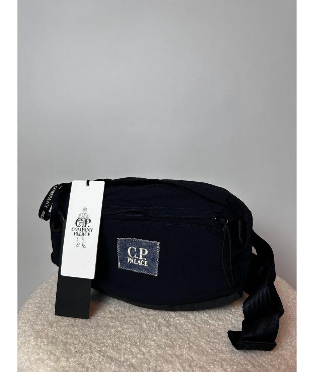 CP COMPANY Синяя хлопковая поясная сумка, фото 4