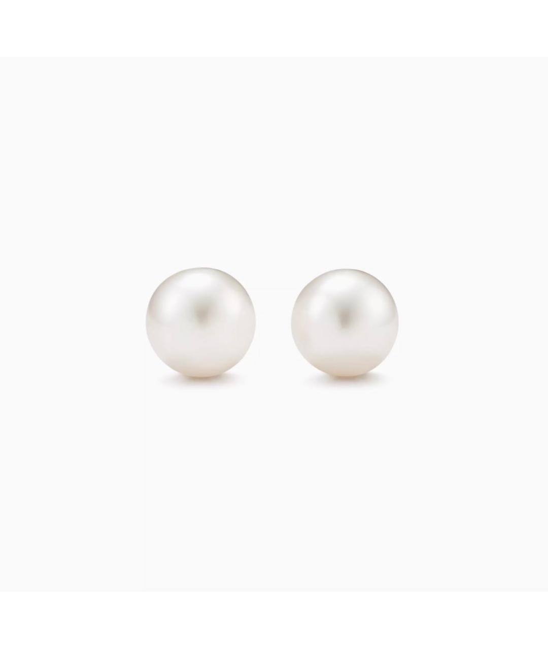 TIFFANY&CO Бежевые жемчужные серьги, фото 7