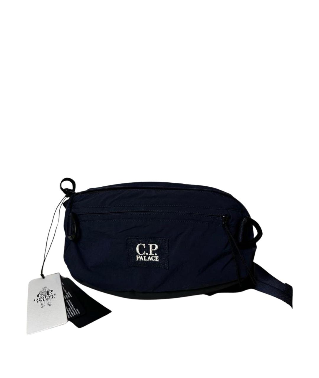 CP COMPANY Синяя хлопковая поясная сумка, фото 1
