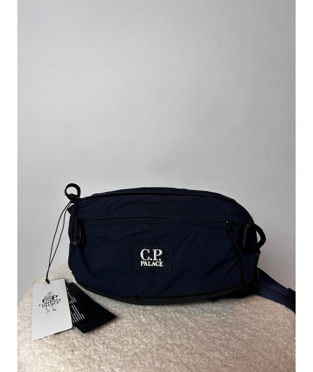 CP COMPANY Синяя хлопковая поясная сумка, фото 9