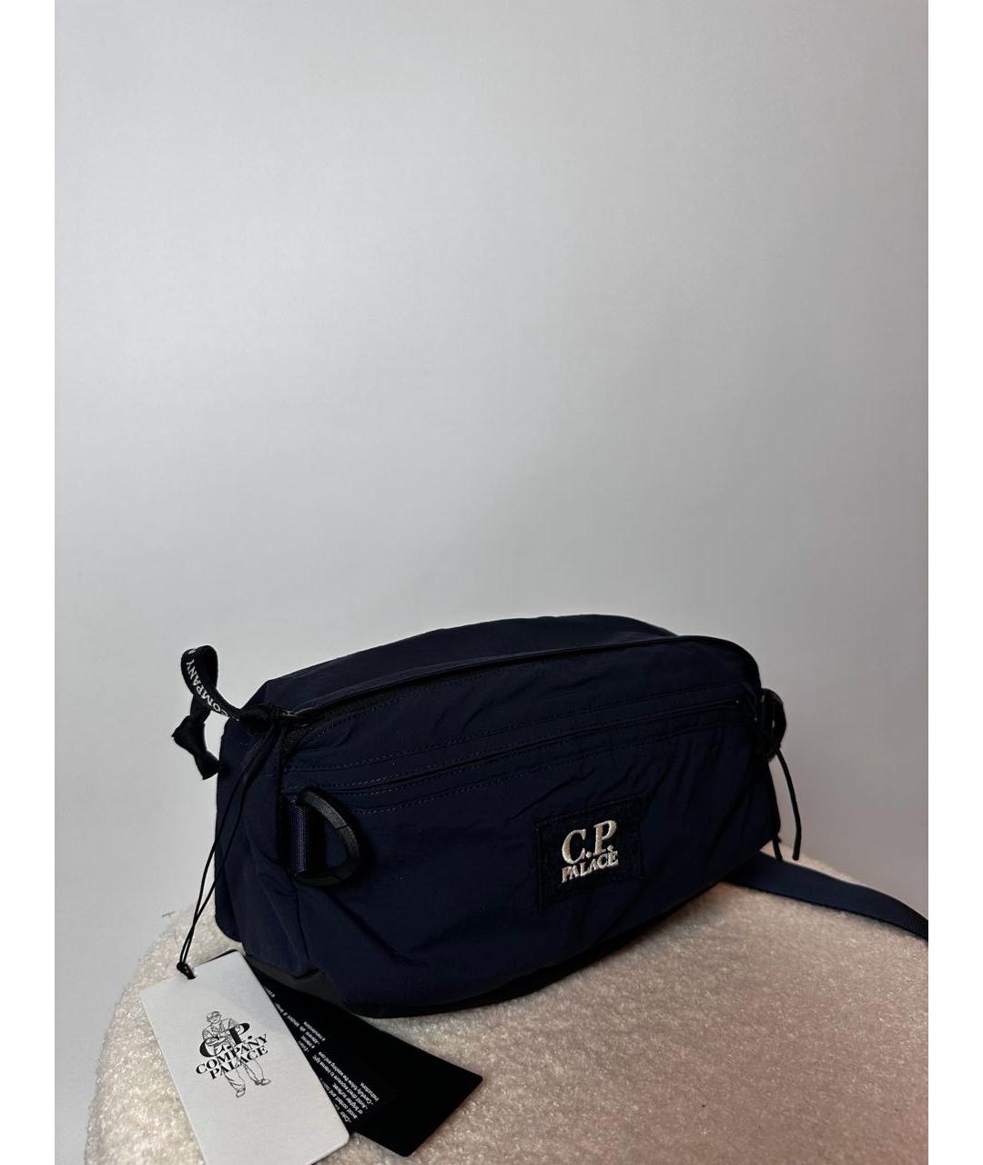 CP COMPANY Синяя хлопковая поясная сумка, фото 3