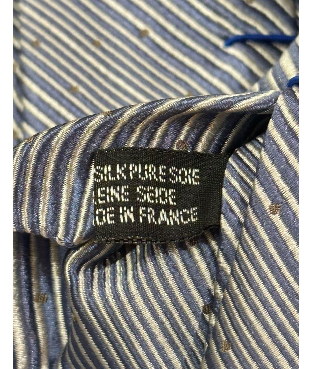 LANVIN Голубой шелковый галстук, фото 6