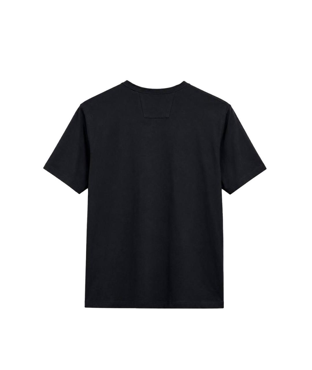 CP COMPANY Черная хлопковая футболка, фото 3