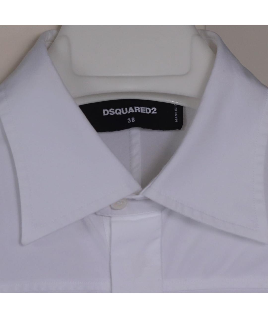 DSQUARED2 Белая хлопковая рубашка, фото 4